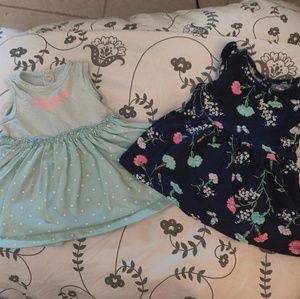 2 Carter's dresses